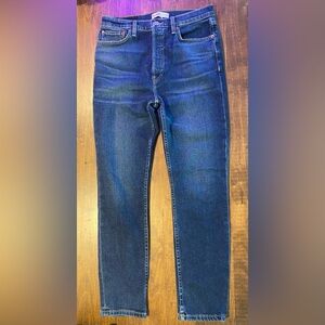 RE/DONE Originals 90s High Rise Ankle Crop Jean Size 28
